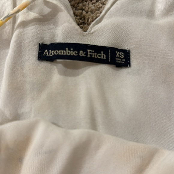 Abercrombie & Fitch yellow floral Print Summer Dress Size XS - Picture 7 of 9